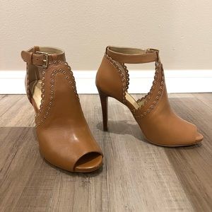 Michael Kors Jessie Open Toe Bootie Heels